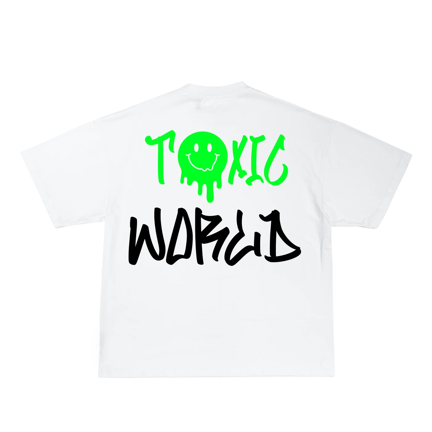 REFFLEKT Toxic World biele tričko oversize