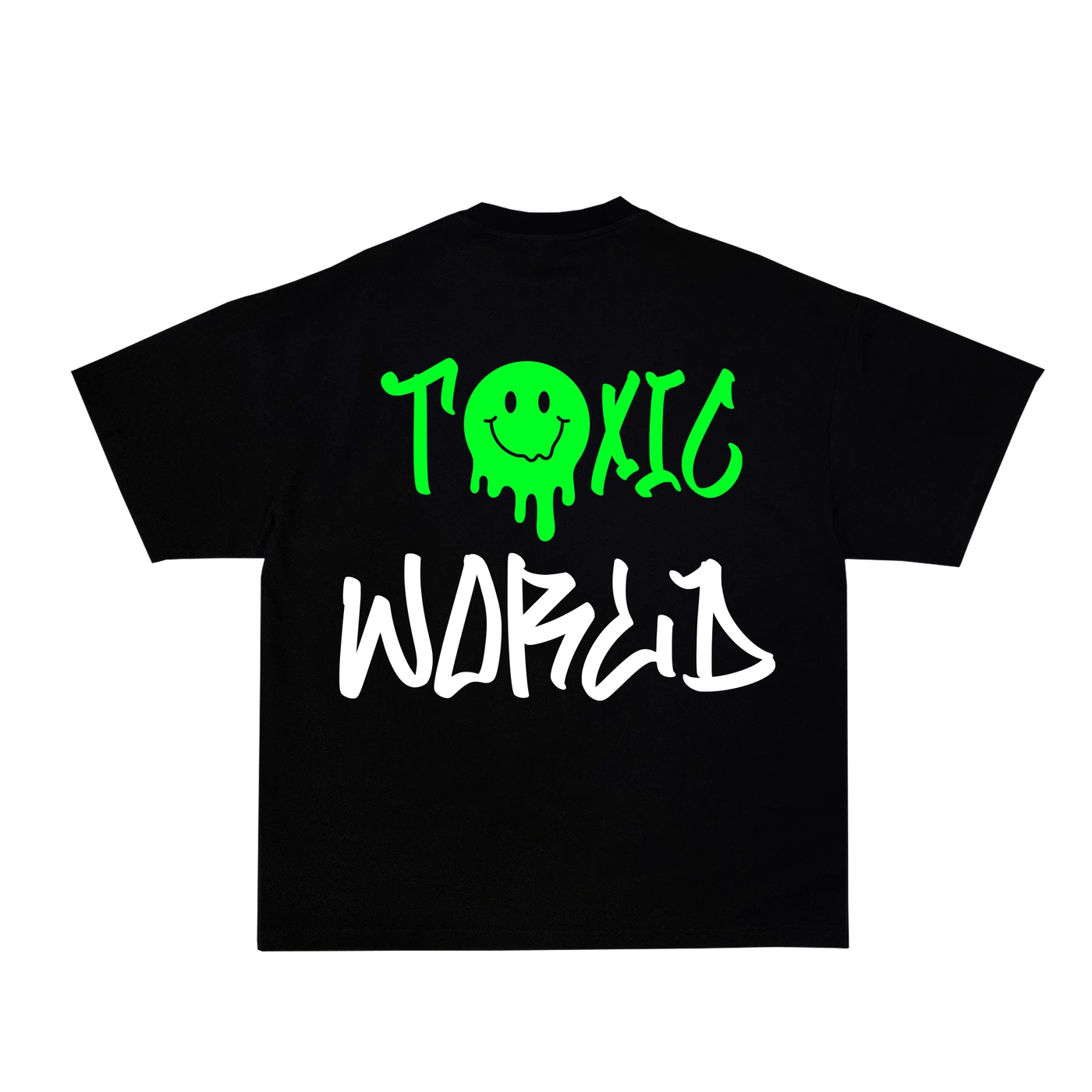 REFFLEKT Toxic World čierne tričko oversize