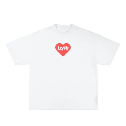 REFFLEKT Love biele tričko oversize