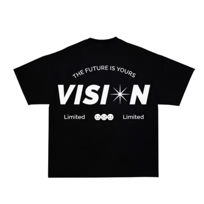REFFLEKT Vision čierne tričko oversize
